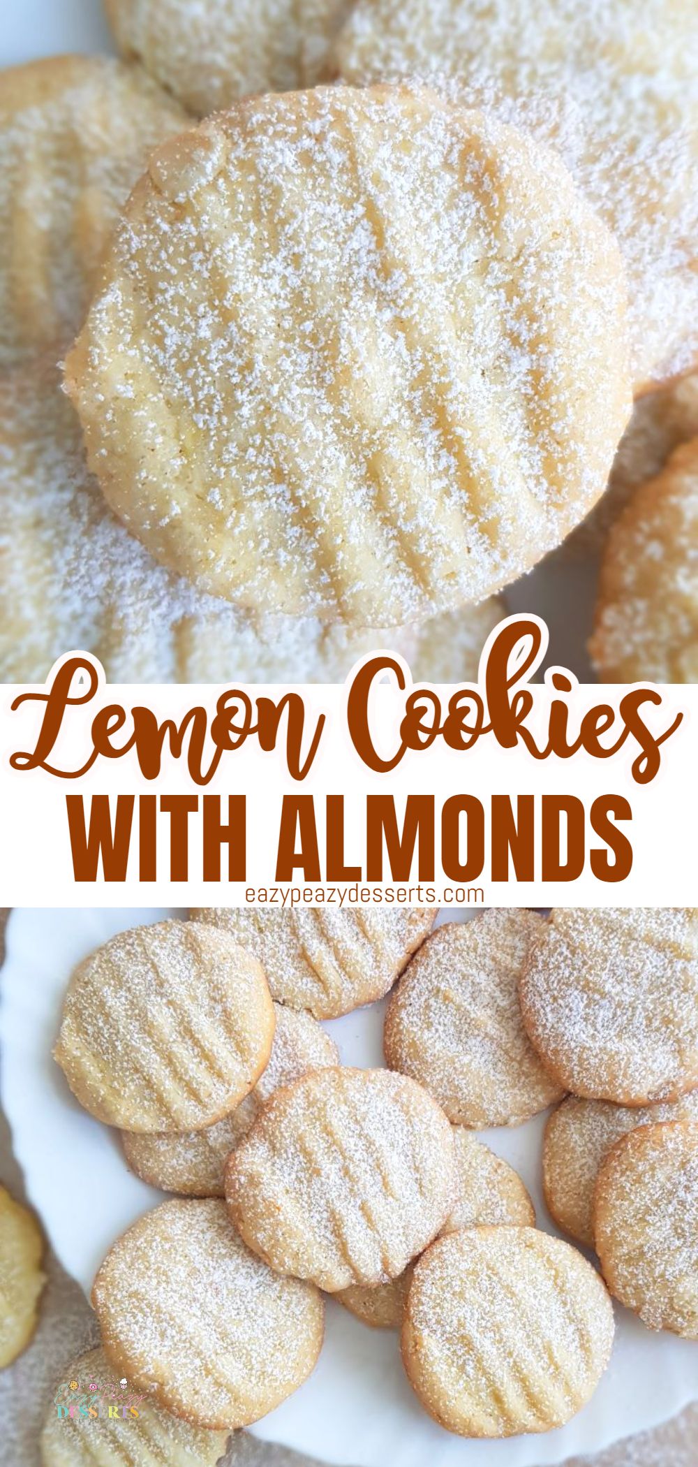 Lemon almond cookies recipe