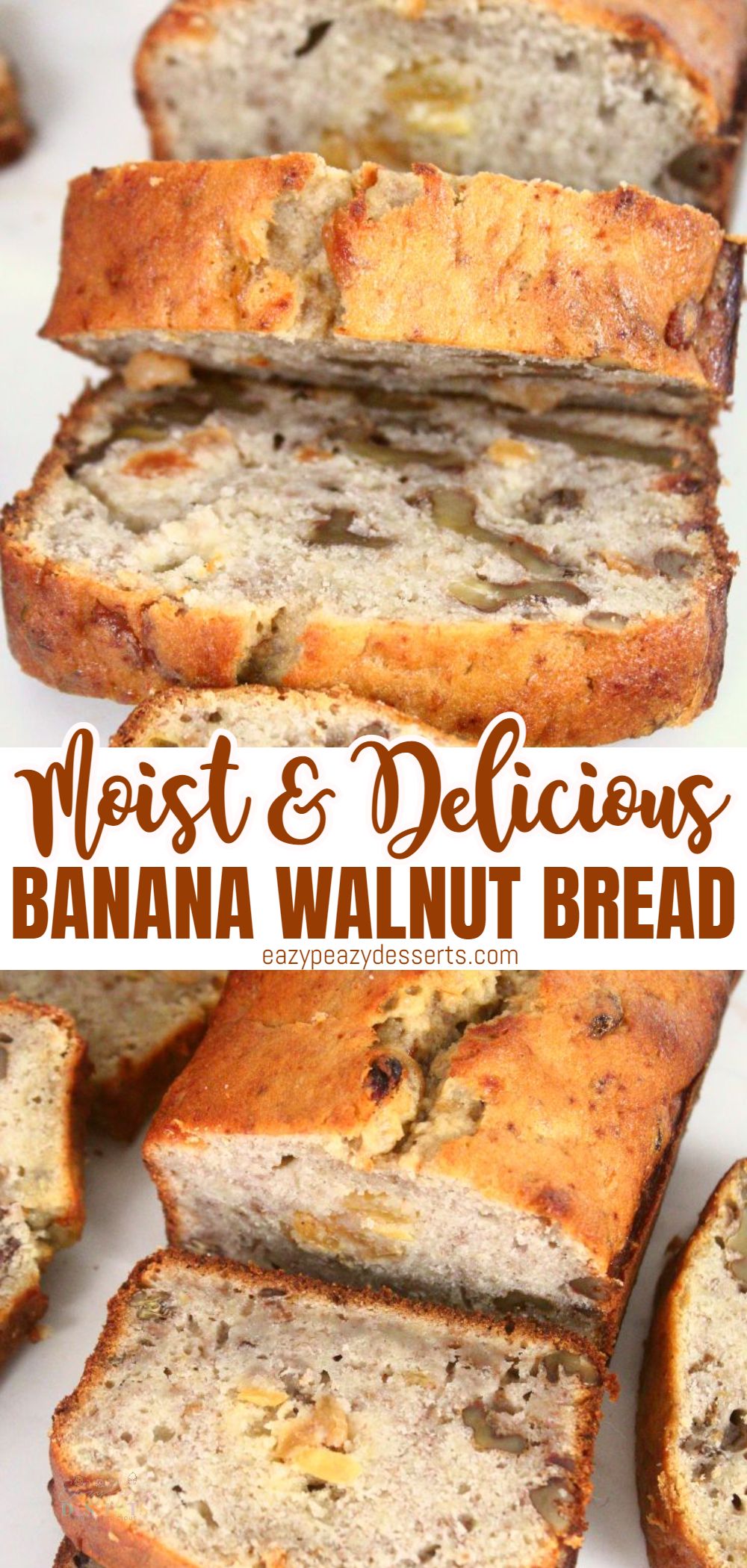 Banana and walnut bread