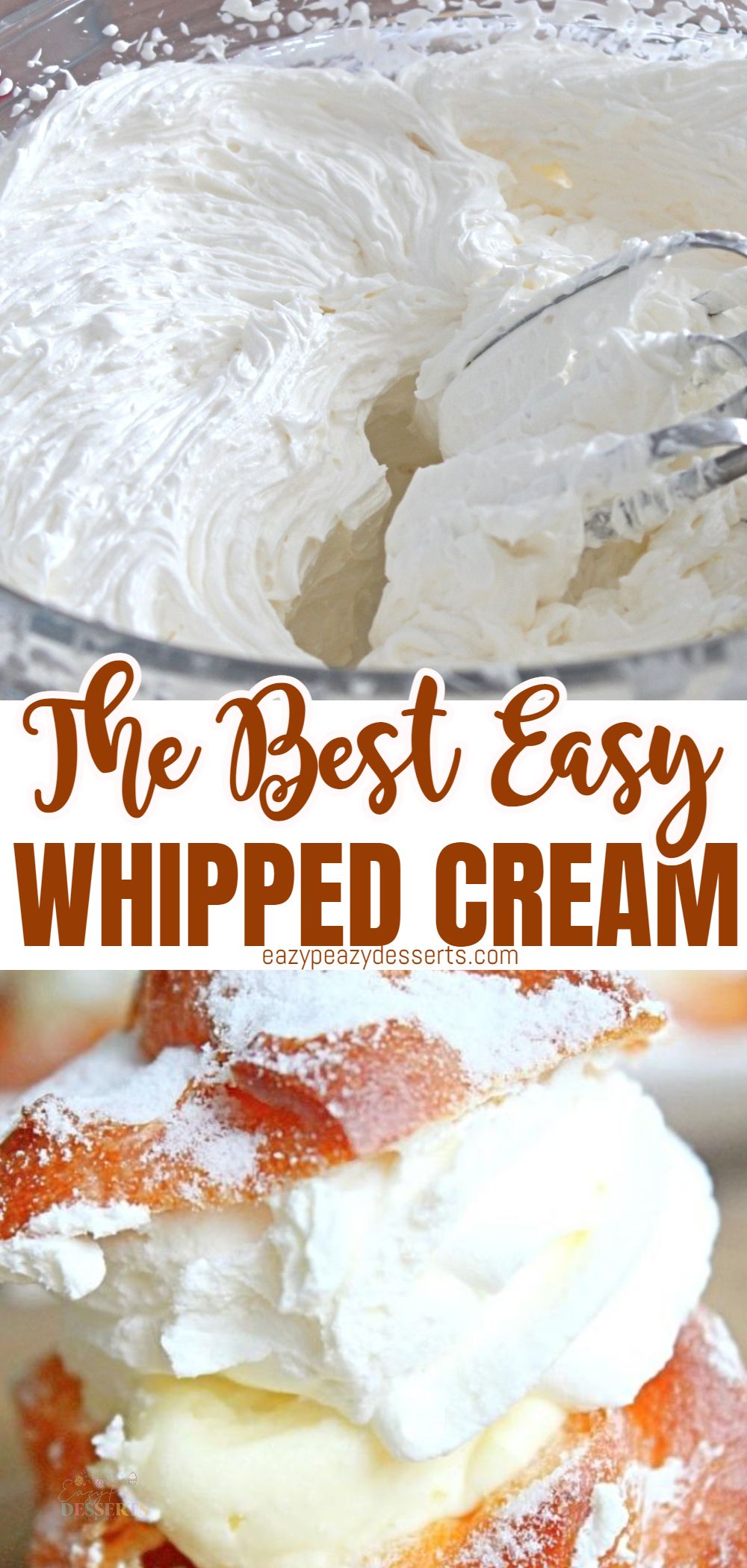 Easy whipped cream