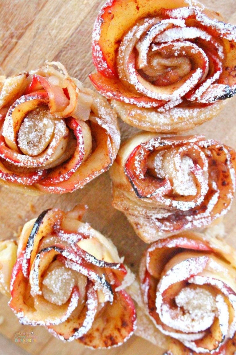 Simple and Easy Apple Roses Pastry - Eazy Peazy Desserts