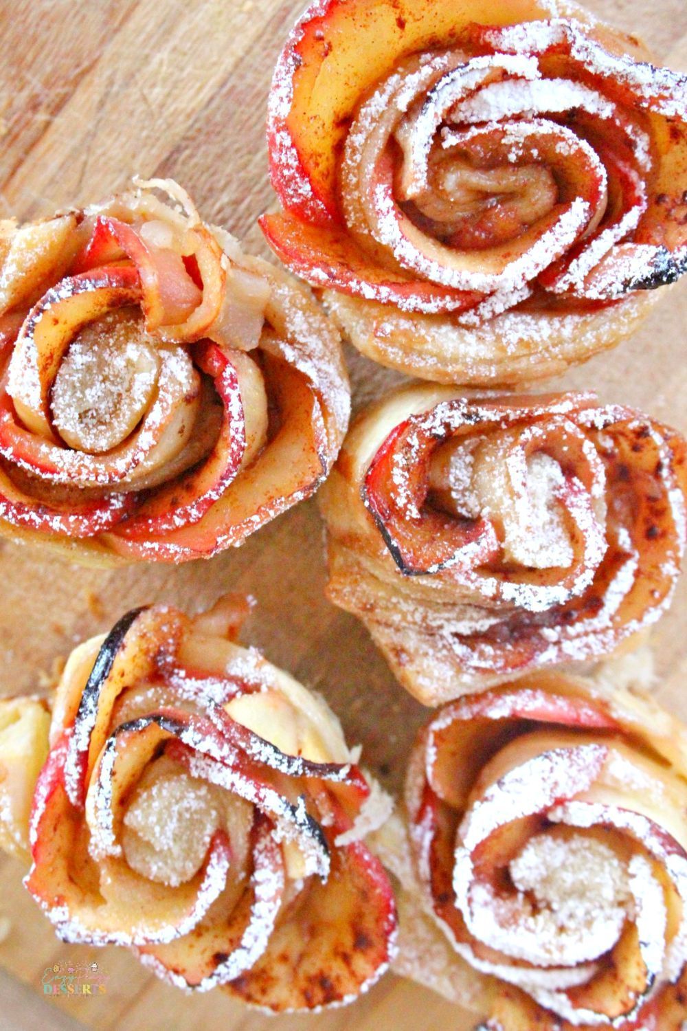 Puff pastry roses