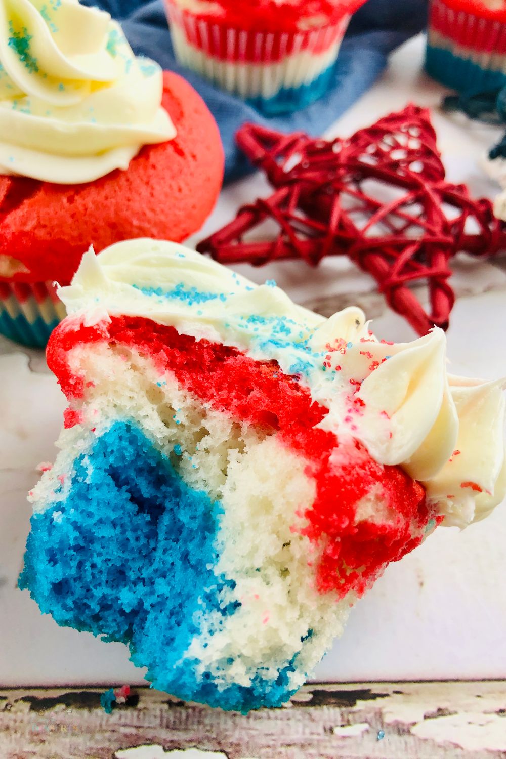 Fourth of July cupcakes