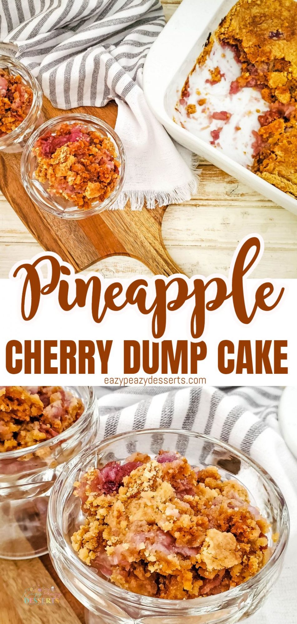 CHERRY PINEAPPLE DUMP CAKE Recipe - Eazy Peazy Desserts