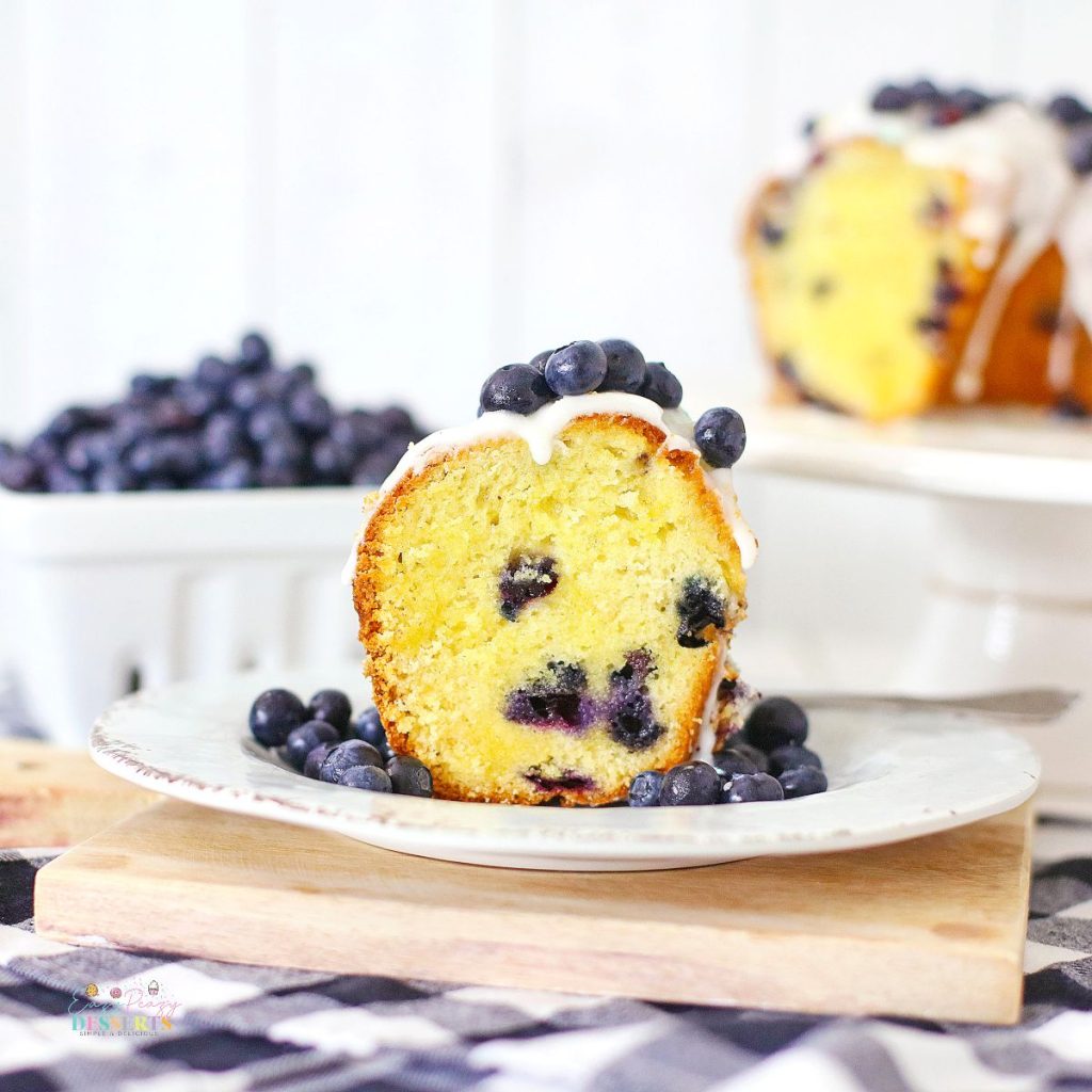 Blueberry DONUT CAKE In A Bundt Pan - Eazy Peazy Desserts