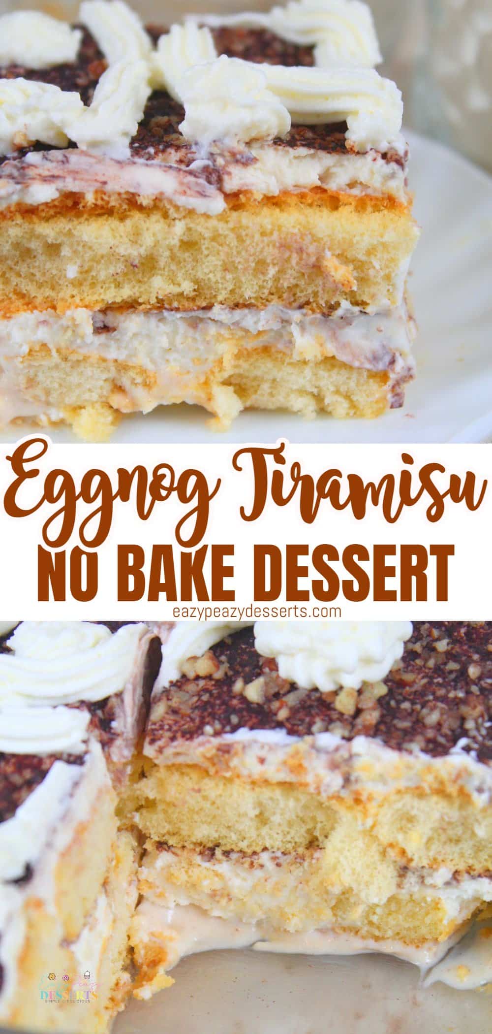 Eggnog dessert recipe with ladyfingers
