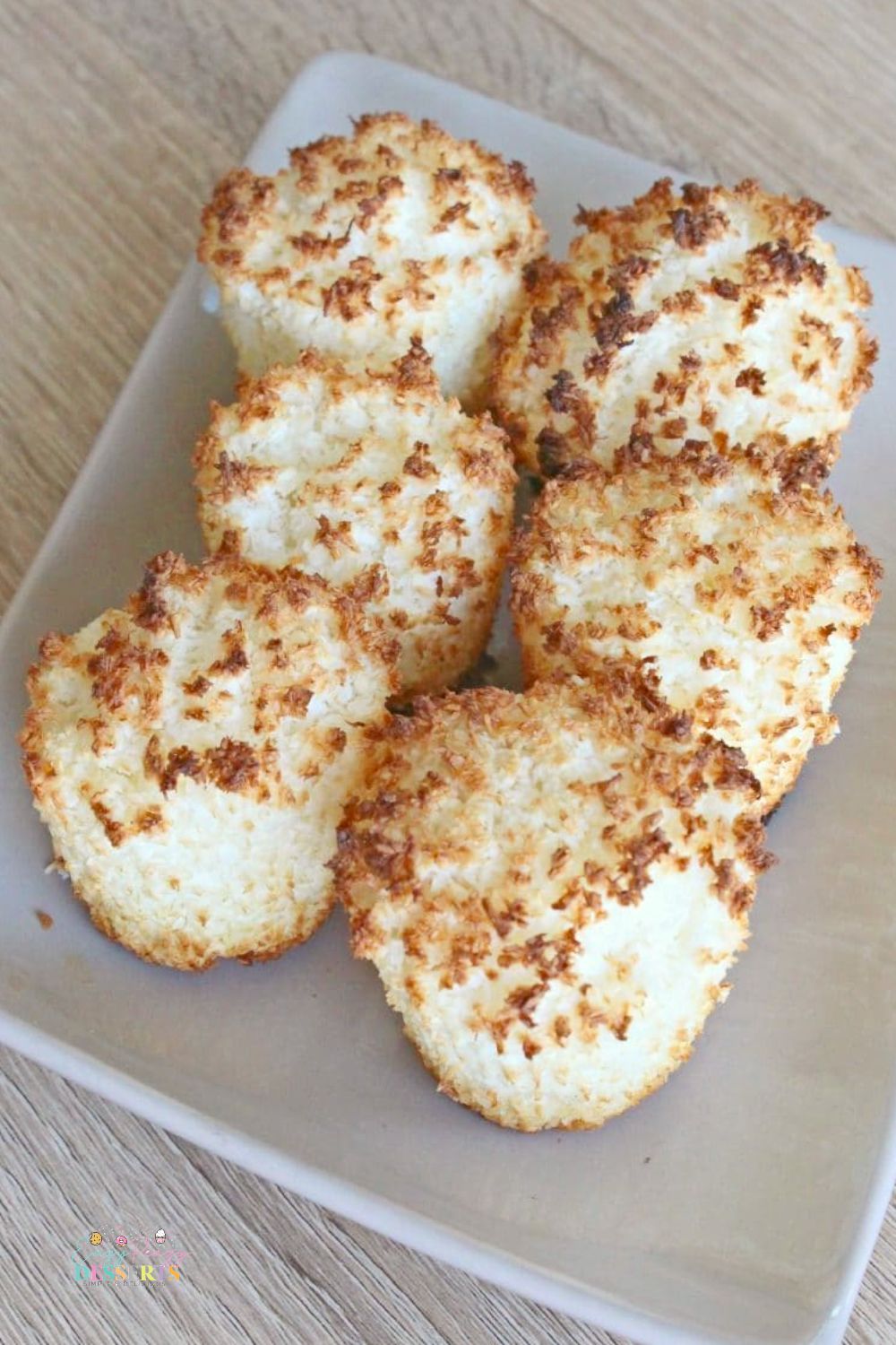 Image of coconut macaroons baked in muffin pan
