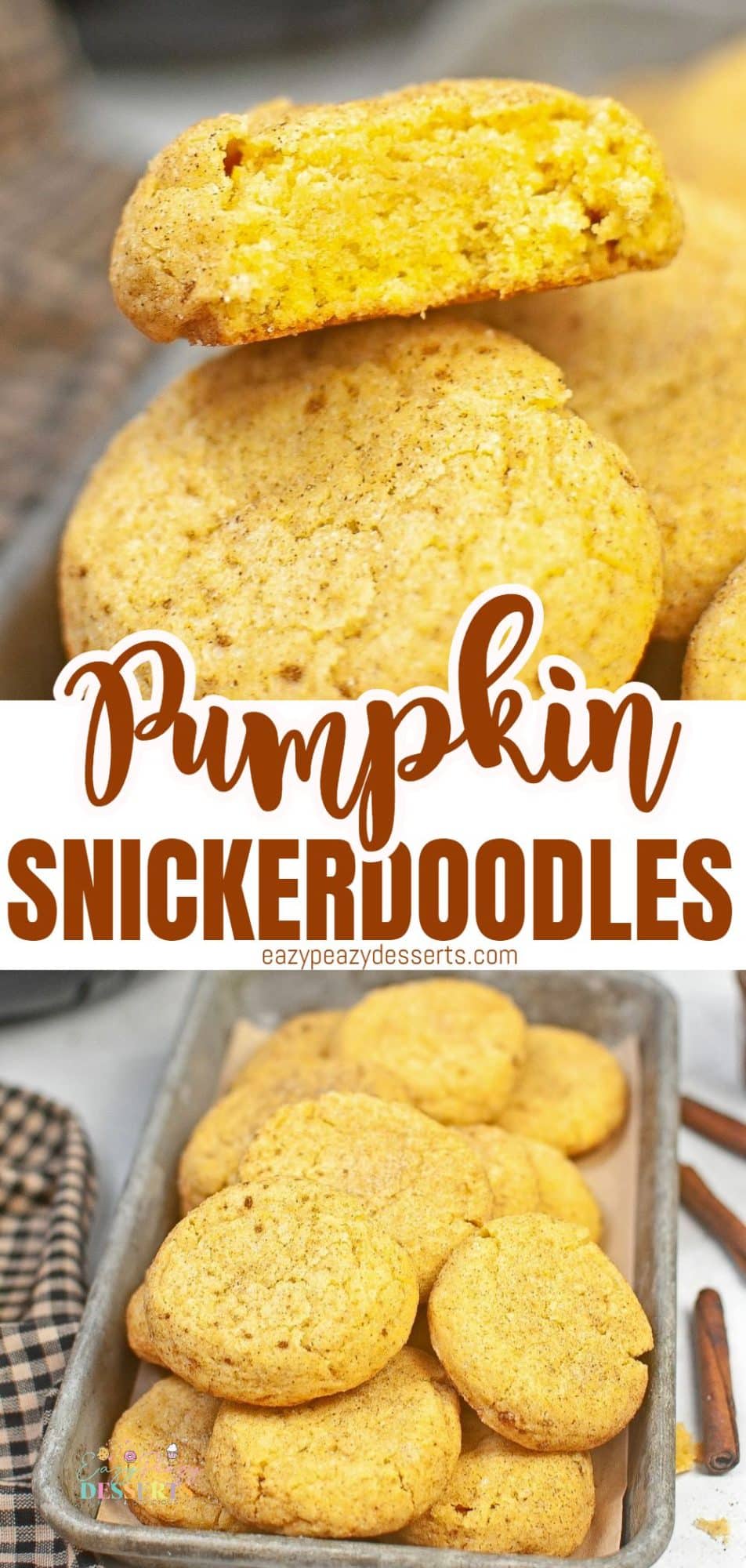 Air Fryer PUMPKIN SNICKERDOODLES - Eazy Peazy Desserts