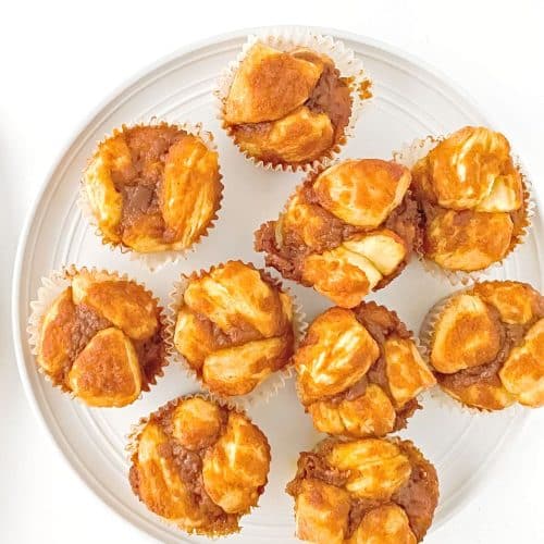 Individual pumpkin monkey bread muffins