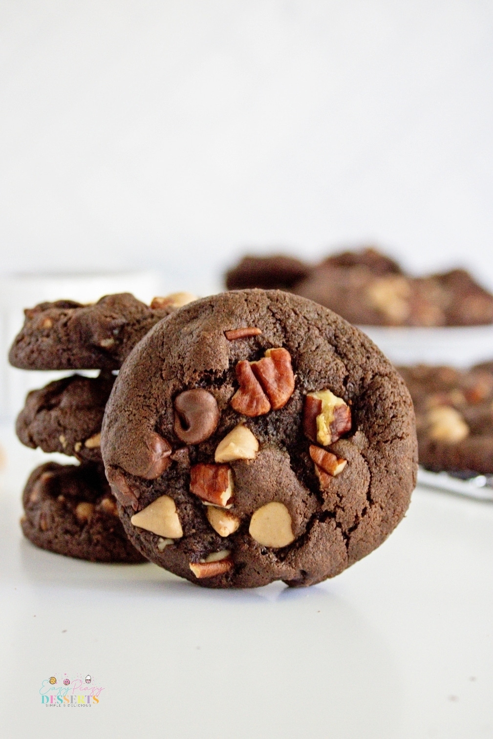 Chocolate pecan cookies
