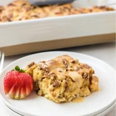 SALTED CARAMEL CINNAMON ROLL CASSEROLE STORY