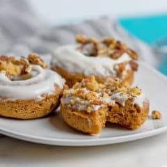 Baked Carrot cake donuts