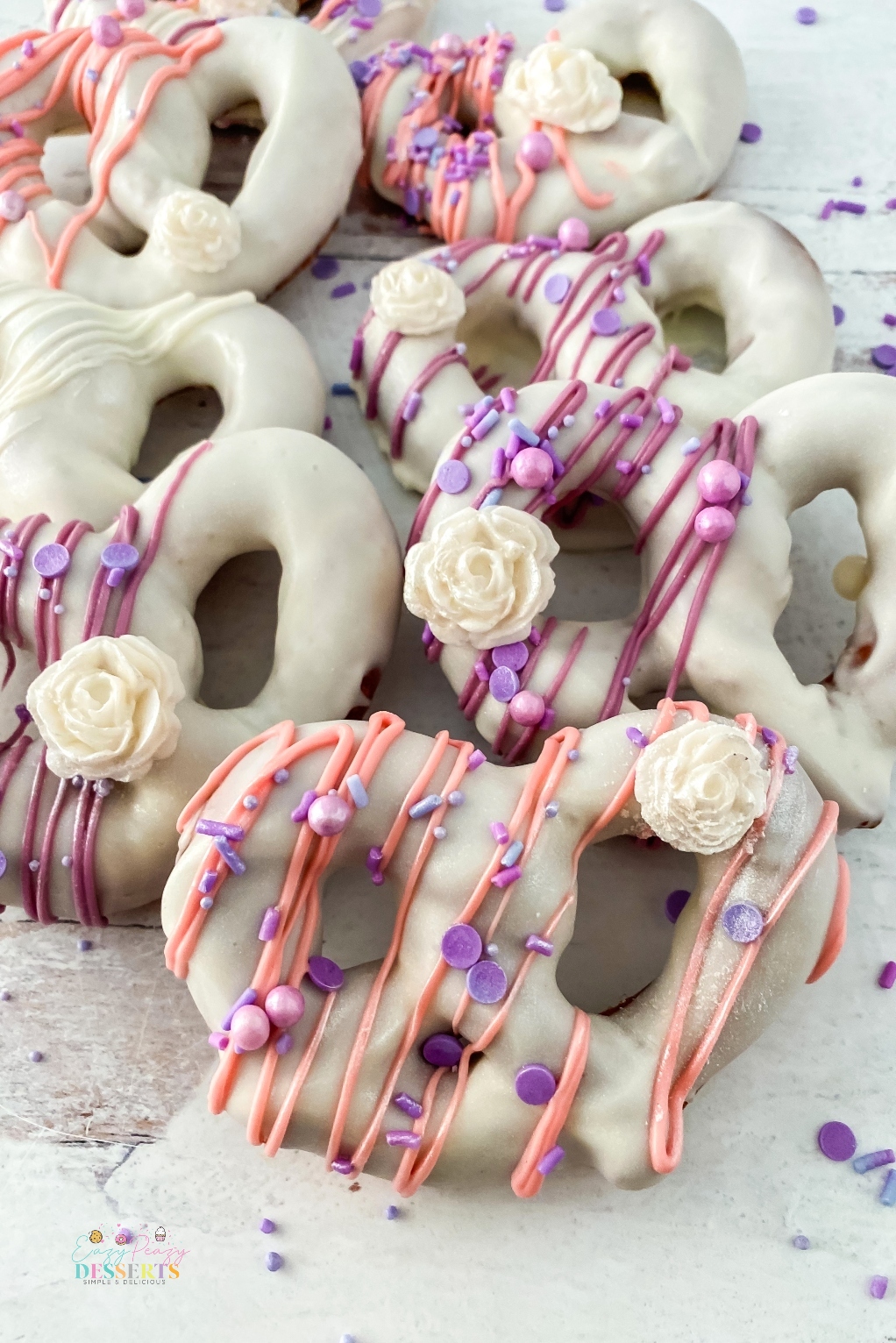 Chocolate dipped pretzels