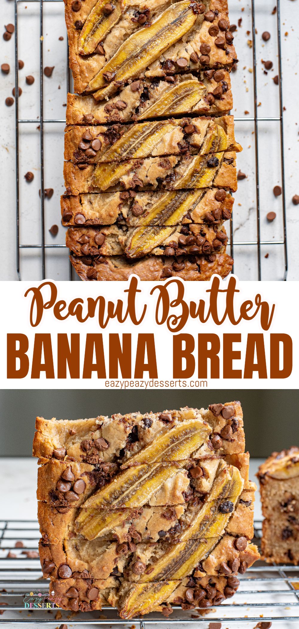 Peanut butter banana bread