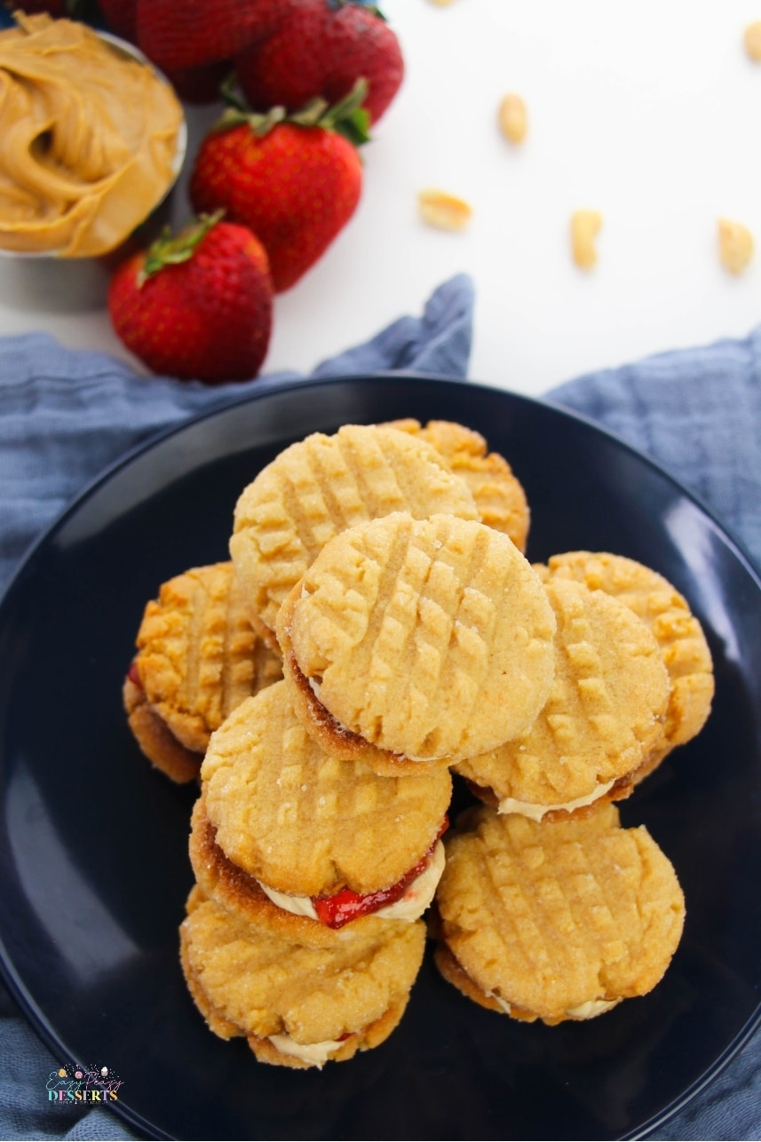 Peanut butter & jelly cookies