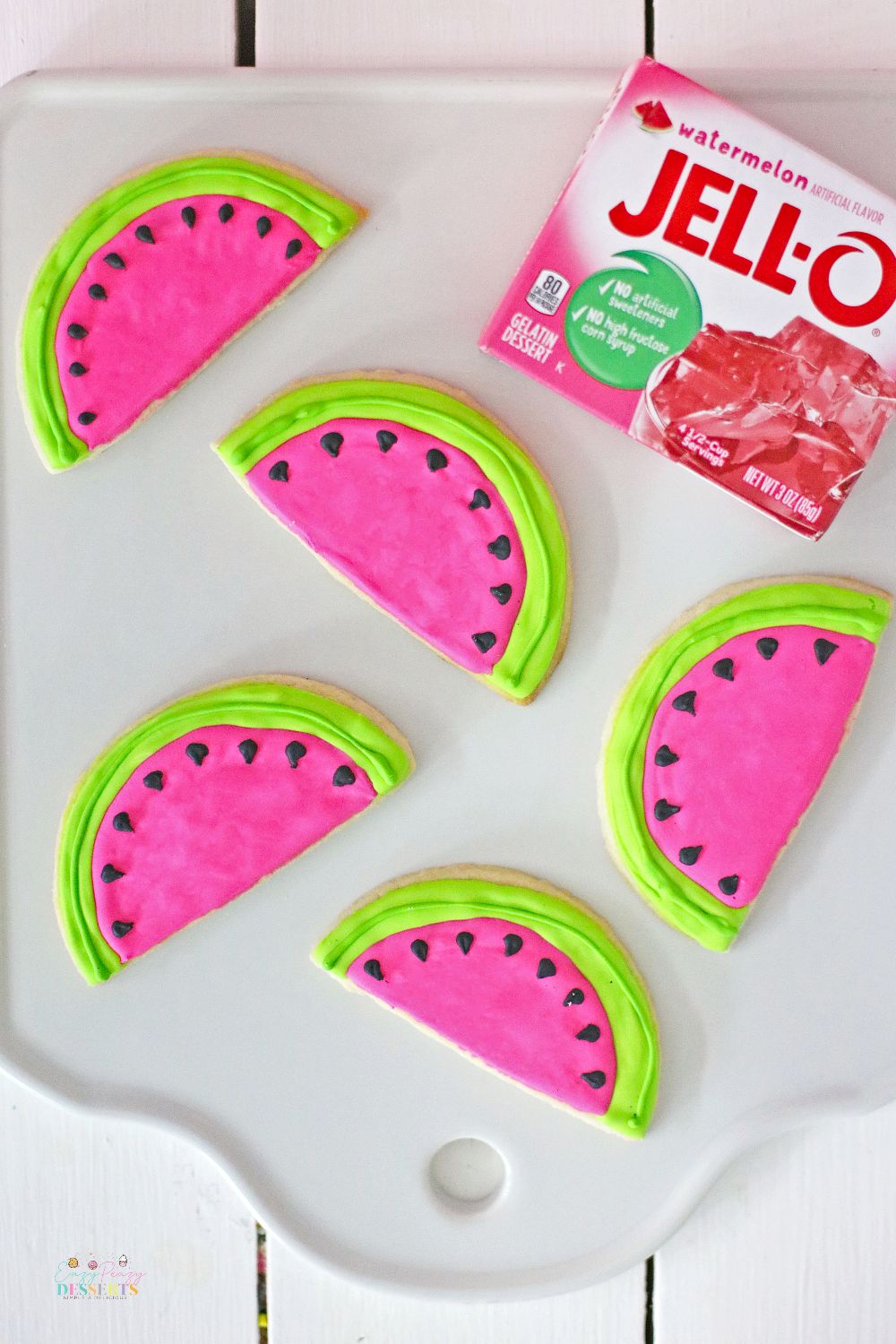 Watermelon shaped cookies