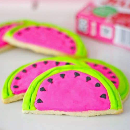 Watermelon sugar cookies