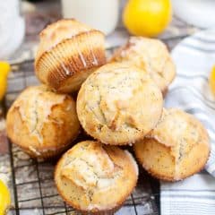 Lemon poppy seed muffins