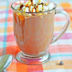 BOOZY HOT CHOCOLATE WITH CARAMEL FLAVOR STORY