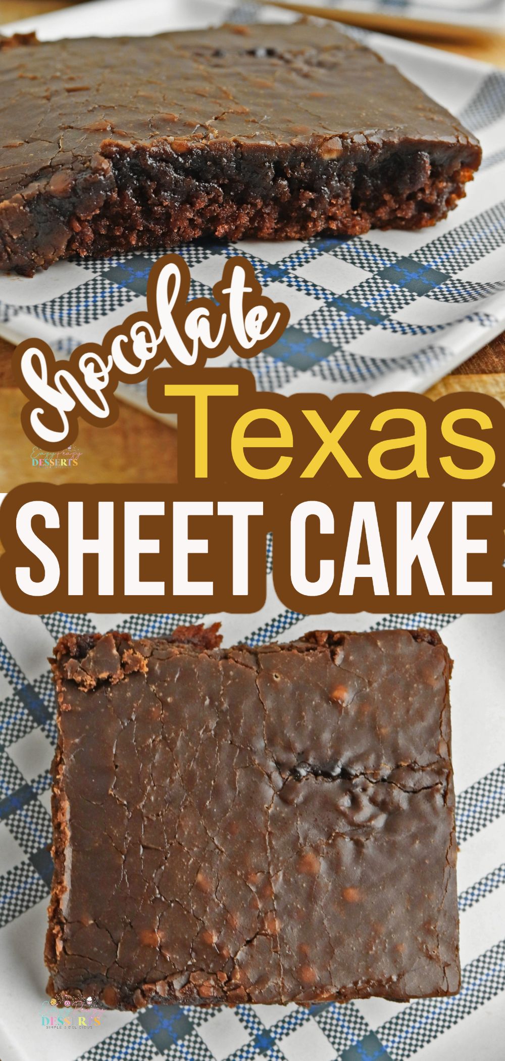 Chocolate Texas Sheet Cake Eazy Peazy Desserts